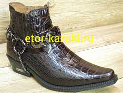Мужские казаки ETOR 65-008/коричневый кроко