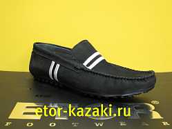 ETOR 7142(1539) чёрный нубук+вышивка