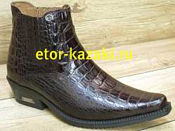 Мужские казаки ETOR 65-008-Г/коричневый кроко
