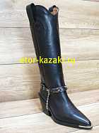 Сапоги женские ETOR 9496-9747/парма чёрный