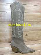 Казаки женские ETOR 9449-90016/дезерт беж замша