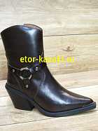 Казаки женские ETOR 9762-9747/коричневый шоколад