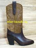 Казаки женские ETOR 9252-9743/шоколад-замша прайм